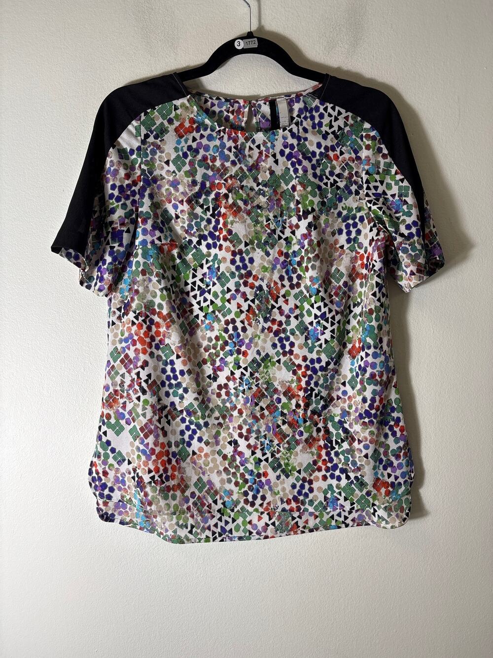 Kensie Multicolor Confetti Blouse Sz S
